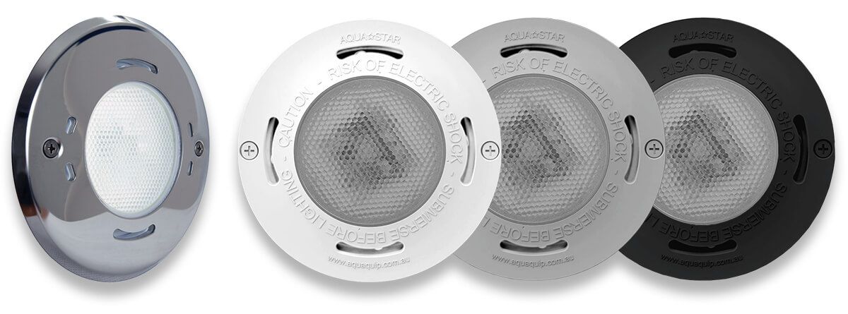 Aqua-quip Evo2 LED White Flush Mounted Retro-Fit underwater Pool Lights Aqua-quip Evo2 LED White Flush Mounted Retro-Fit underwater Pool Lights